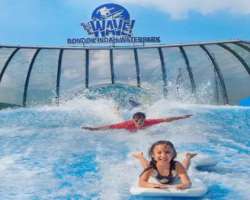 It has many things to make you excited like Flowrider which gives you a feel of surfing at a beach, lazy river, and water play for children so that no